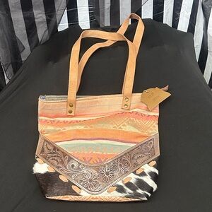 Western Multicolor Tote Bag